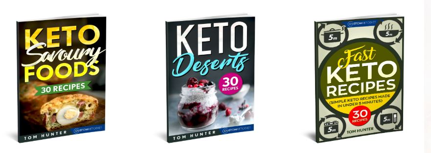 3 FREE KETO RECIPES Books